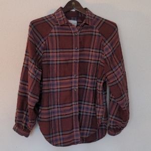 American Eagle Balloon Sleeve Flannel